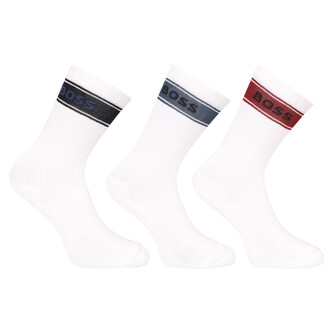 3PACK ponožky BOSS bílé (50543637 964) M
