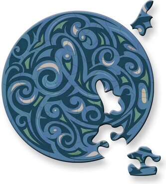 CURIOSI Kulaté puzzle Picoli: Vítr 33 dílků