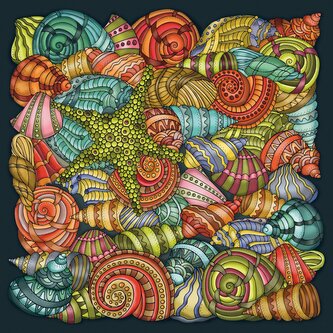 CURIOSI Čtvercové puzzle Palapeli: Zvuk moře 208 dílků