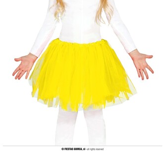 Dětská tylová sukně Tutu žlutá 30 cm