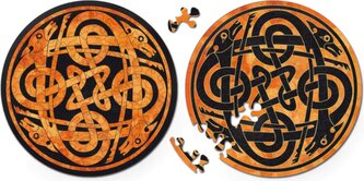 CURIOSI Oboustranné dřevěné puzzle Double: Pes 88 dílků