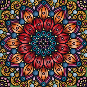 CURIOSI Čtvercové puzzle Q Gold: Vzor IV 72 dílků