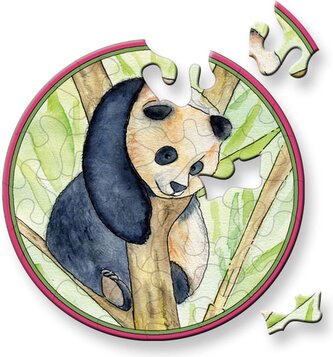 CURIOSI Kulaté puzzle Picoli: Panda 33 dílků