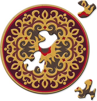 CURIOSI Kulaté puzzle Picoli: Růže 33 dílků