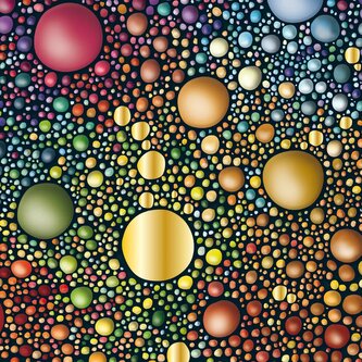 CURIOSI Čtvercové puzzle Q Gold: Vzor II 72 dílků