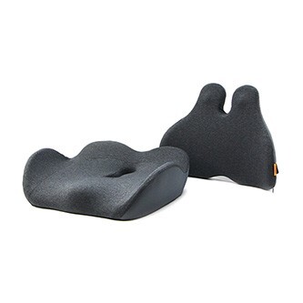 Powerton ERGO NESTIS Set bederní opěrky a podsedáku, antracitový