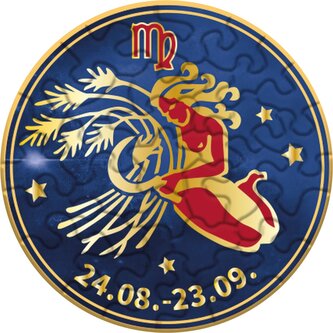 CURIOSI Kulaté puzzle Zvěrokruh: Panna 33 dílků