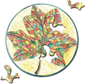 CURIOSI Kulaté puzzle Picoli: List 33 dílků