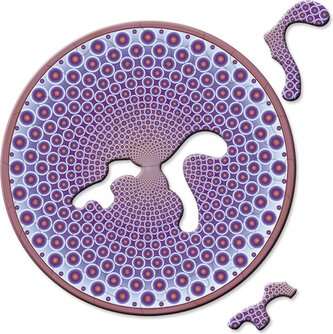 CURIOSI Kulaté puzzle Picoli: Body 33 dílků