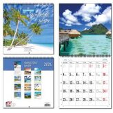 Kalendarz 2026 30x60 13 planszowy Słoneczne Wyspy