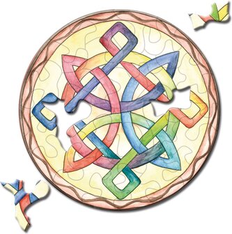 CURIOSI Kulaté puzzle Picoli: Uzel 33 dílků