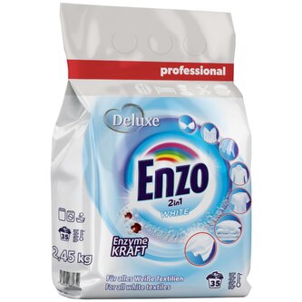 Deluxe Enzo prací prášek Professional 2,45kg 2in1 White - 35PD