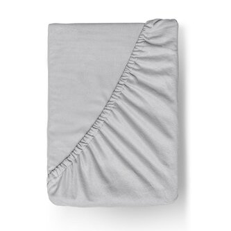 Flanelové napínací prostěradlo 200x200cm světle šedé