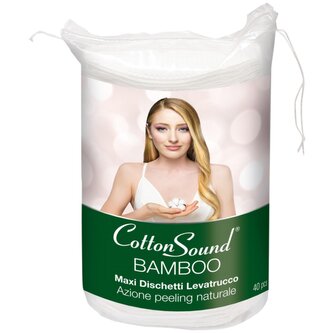 Odličovací tampóny Cotton Sound BAMBOO MAXI 40 ks