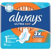 Always Ultra Day Normal hygienické vložky s křidélky 10 kusů
