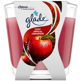Glade svíčka vonná Decor Cosy Apple & Cinnamon, 70 g