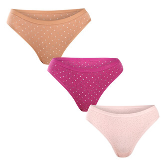 3PACK dámské kalhotky Atlantic vícebarevné (3LP-200) L