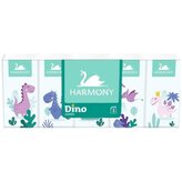 Harmony Dino 3vrstvé dětské papírové kapesníčky, 10× 10 ks
