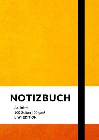 Notizbuch A4 liniert - 100 Seiten Soft Cover - FSC Papier
