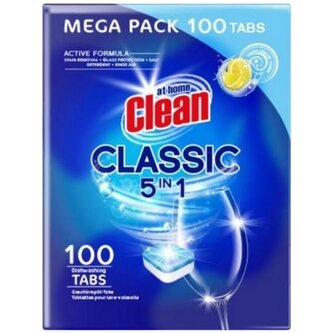 At Home Clean 5in1 Mega Pack - 100ks Lemon - tablety do myčky