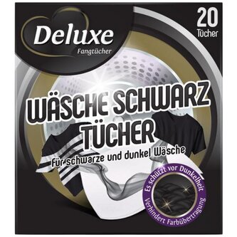 Deluxe Wasche Schwarz Tucher 20ks - ubrousky proti zabarvení černého prádla
