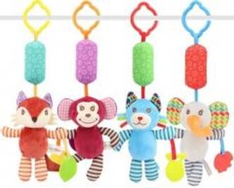 Pluszowy zwierzak z dzwoneczkiem dla malucha