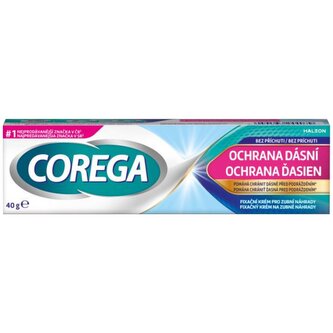 Corega ochrana dásní fixační krém na zubní náhrady bez příchuti 40 g