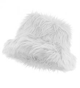 Kapelusz futrzany biały