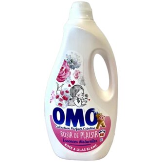 OMO Gel 2,7 L Rose & Lilas Blanc - 60PD - červený
