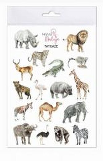 Tatuaże zmywalne Zwierzęta Afryki
