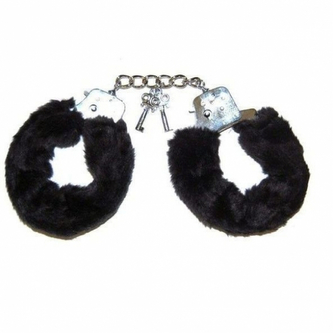 Pouta s kožíškem - černá