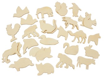 Dřevěné výseky 30 ks cca 8cm