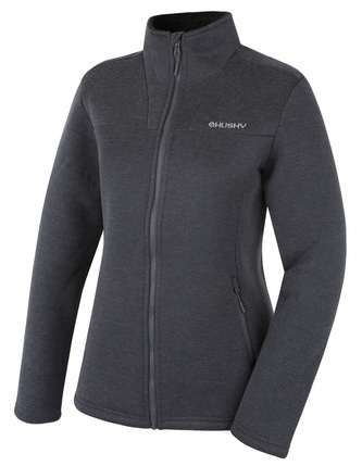 Dámský svetr na zip Akra L dark grey - M