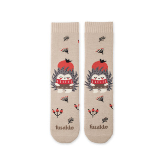 Dětské ponožky Froté Ježek šípkář Béžové S (25-35)