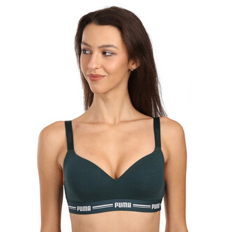Dámská sportovní podprsenka Puma zelená (604024001 027) M