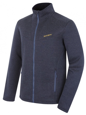 Pánský svetr na zip Akra M dark blue - XXXL