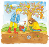 Puzzle drewniane Pole słoneczników Goki