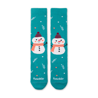 Ponožky Froté Sněhuláček Zelené M (41-46)