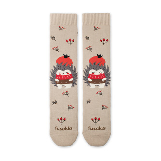 Ponožky Froté Ježek šípkář Hnědé M (41-46)