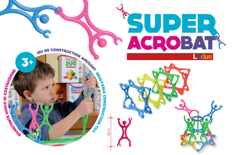 SUPER ACROBAT Eko-stavebnice 100 dílů v sáčku