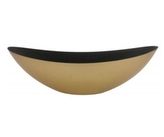 Plastový zlatý květináč lodička 39 x 11,5 x 12,5 cm