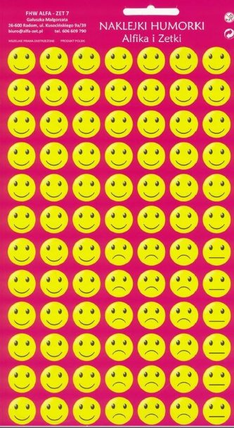 Naklejki i humorki Alfika i Zetki 10 szt