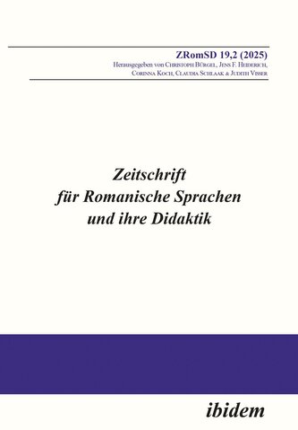 Zeitschrift fÃ¼r Romanische Sprachen und ihre Didaktik