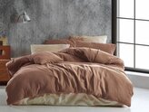 Francouzské mušelínové povlečení 220x200, 70x90cm hnědé
