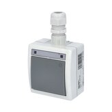 ATLAS IP65 Tlačítko symbol "světlo" č.1/0 s vývodkou M20, na povrch, šedý