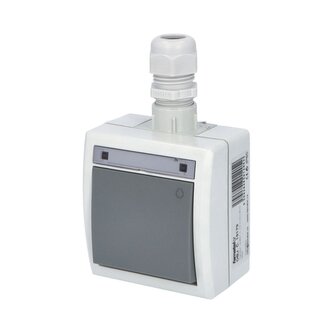 ATLAS IP65 Tlačítko symbol "světlo" č.1/0 s vývodkou M20, na povrch, šedý