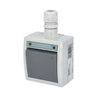 ATLAS IP65 Přepínač křížový č.7 s vývodkou M20, na povrch, šedý