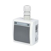 ATLAS IP65 Tlačítko symbol "zvonek" č.1/0 s vývodkou M20, na povrch, šedý