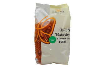 Těstoviny z červené čočky bez lepku - Fusilli - vřetena - ITÁLIE - Natural 250g