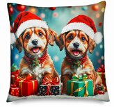 Vánoční polštář s 3D aplikací CHRISTMAS FRIENDS 40x40 cm Mybesthome